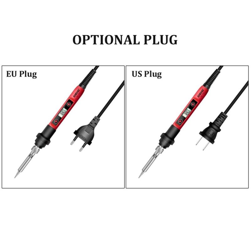 ANENG Mini Electric Soldering Iron with LCD Digital Display Intelligent Soldering Iron Kit for Electronic Components Repair EU Plug  |   Electrical Equipment & Supplies Electrical Equipment & Supplies Electrical Equipment & Supplies