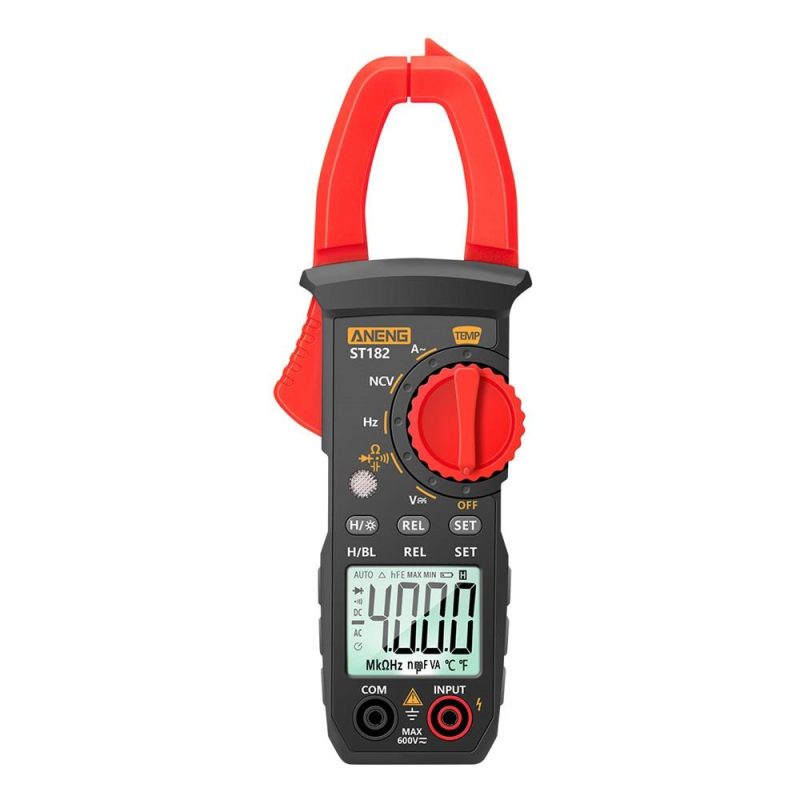 ANENG ST182 pro 4000 Counts Digital AC Current Clamp Meter 400A Automatic Range Multimeter  |   Digital Multimeters & Oscilloscopes Digital Multimeters & Oscilloscopes Black