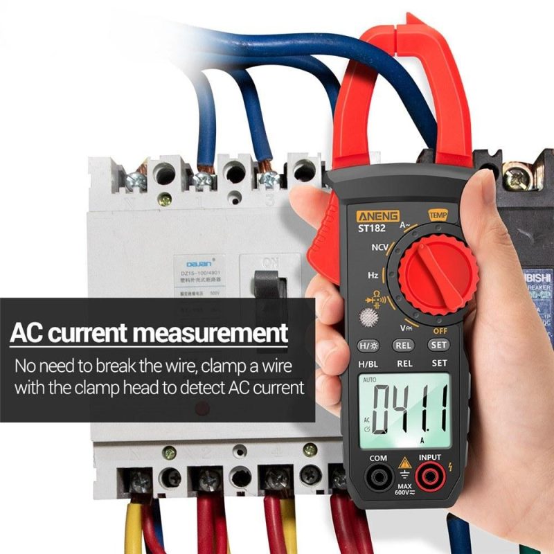 ANENG ST182 pro 4000 Counts Digital AC Current Clamp Meter 400A Automatic Range Multimeter  |   Digital Multimeters & Oscilloscopes Digital Multimeters & Oscilloscopes Black