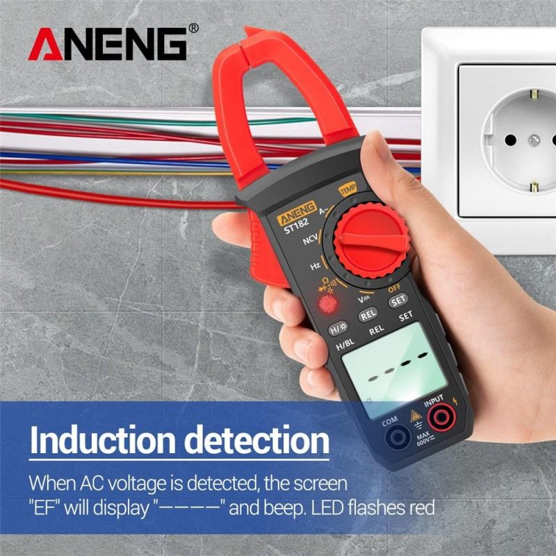 ANENG ST182 pro 4000 Counts Digital AC Current Clamp Meter 400A Automatic Range Multimeter  |   Digital Multimeters & Oscilloscopes Digital Multimeters & Oscilloscopes Black