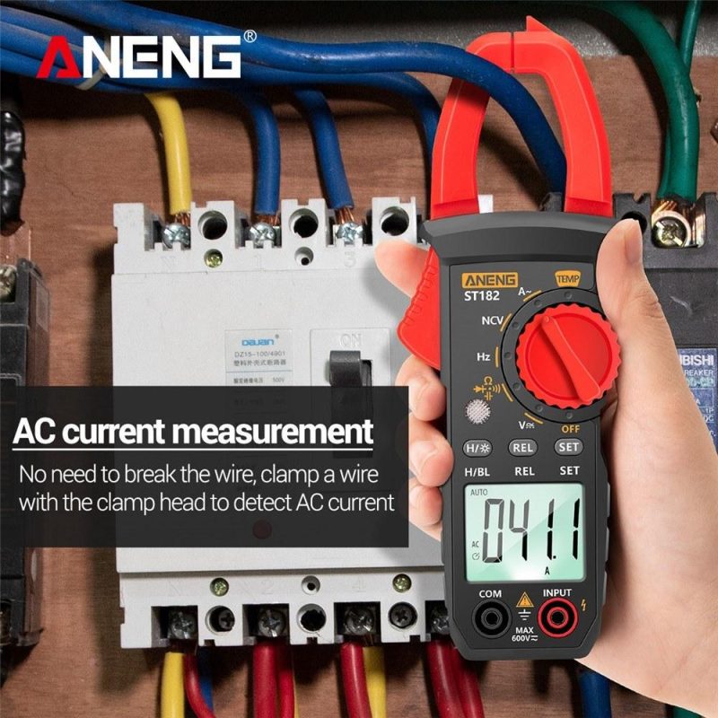 ANENG ST182 pro 4000 Counts Digital AC Current Clamp Meter 400A Automatic Range Multimeter  |   Digital Multimeters & Oscilloscopes Digital Multimeters & Oscilloscopes Black