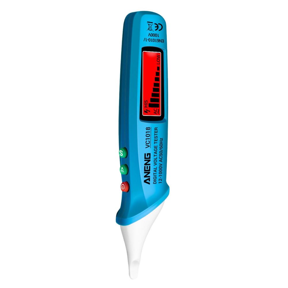 ANENG VC1018 Non-contact LCD Digital Voltage Tester 12V-1000V Multifunctional Pen Tester AC Voltage Detector Electric Continuity Battery Test Pencil with Sound Light Alarm  |   Voltage & Current Testers Measurement & Analysis Instruments Voltage & Current Testers