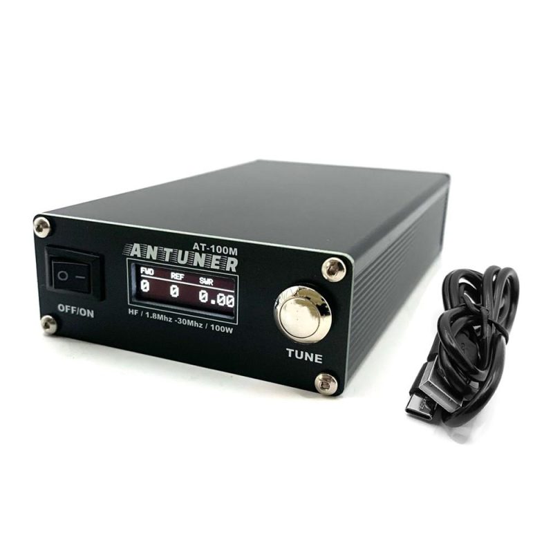 ANTUNER Omnipotent 1.8MHz-30MHz 100W Antenna Tuner Built-in Standing Waves Meter Power Meter For HF Radio USDX G1M FT-818 817 IC-705  |   Other Instruments Measurement & Analysis Instruments Black