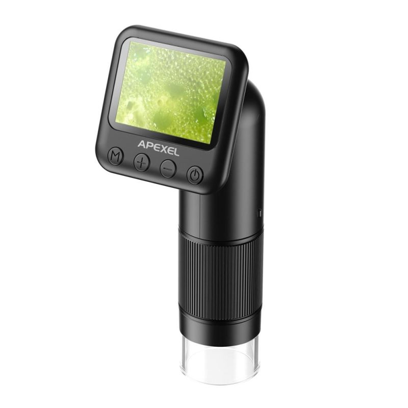 APEXEL APL-MS008 12X-24X Magnification Handheld Digital Microscope  |   Microscopes & Endoscope Measurement & Analysis Instruments Black