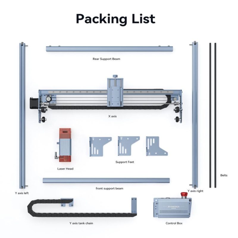 Atomstack A5 V2 6W Laser Engraver 24000mm/min High Speed 400x400mm Engraving Area  |   Laser Equipment Laser Equipment Laser Equipment