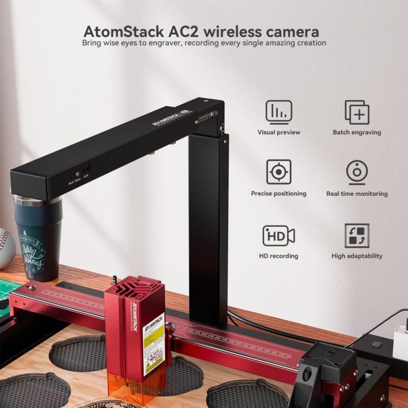 ATOMSTACK AC2 Camera 400x400mm Precise Position  |   Laser Equipment Laser Equipment Laser Equipment