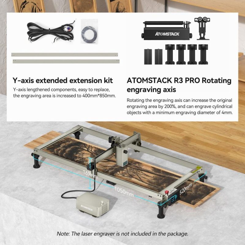 ATOMSTACK Laser Engraver  Y-axis Extension Kit Expand to 850x400mm  |   Laser Equipment Laser Equipment Laser Equipment