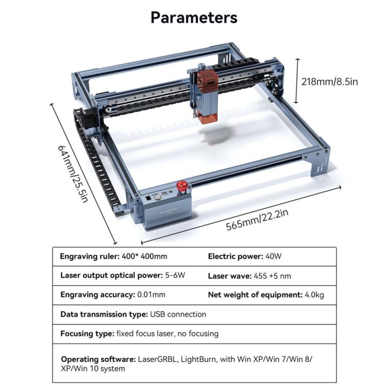 Atomstack Maker A5 V2 6W Laser Engraver 24000mm/min High Speed  |   Laser Equipment Laser Equipment Laser Equipment