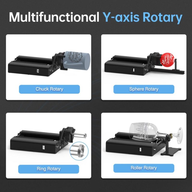 Atomstack Maker A5 V2 6W Laser Engraver with 4 In1 Y-axis Rotary Roller and 400x400mm Honeycomb Working Table  |   Laser Equipment Laser Equipment Laser Equipment