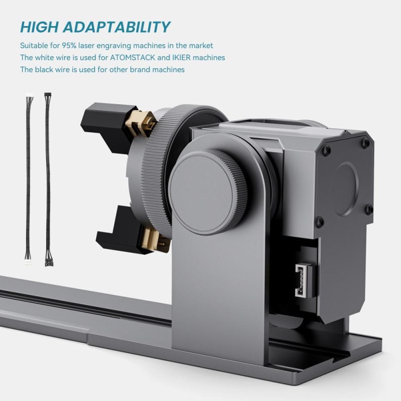 Atomstack Maker R1 Pro Multi-function Chuck and Roller Rotary with 3 Sets of Jaws  |   Laser Equipment Laser Equipment Laser Equipment