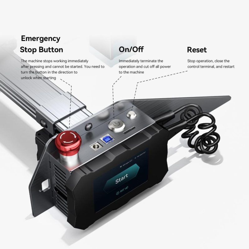 ATOMSTACK P9 M50 CNC Desktop Laser Engraving Cutting Machine with B1 Protective Box All Metal Structure Acrylic Window Filter Protect Eyes Smoke Filter System  |   Laser Equipment Laser Equipment Laser Equipment