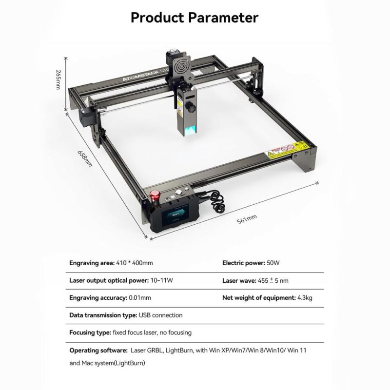 ATOMSTACK S10 Pro Laser Engraver Cutting Machine with F30 Air Assist Accessory  |   Laser Equipment Laser Equipment Laser Equipment