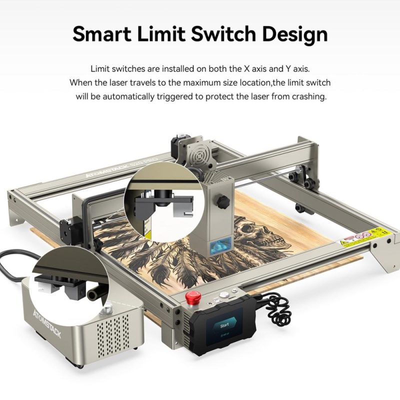 ATOMSTACK S20 Pro 20W Laser Engraver with FB2 Laser Engraver Protective Box and Air Assist Accessory  |   Laser Equipment Laser Equipment Laser Equipment