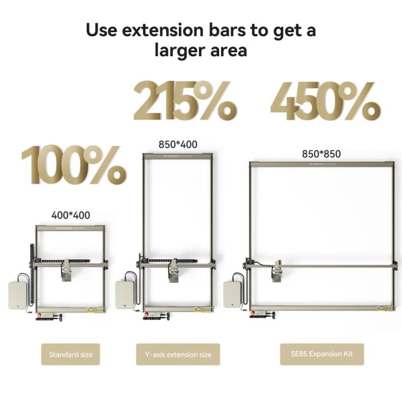 Atomstack S40 Pro 40W Laser Engraver with Dual Air Assist Pump and 400x400mm Laser Cutting Honeycomb Table  |   Laser Equipment Laser Equipment Laser Equipment