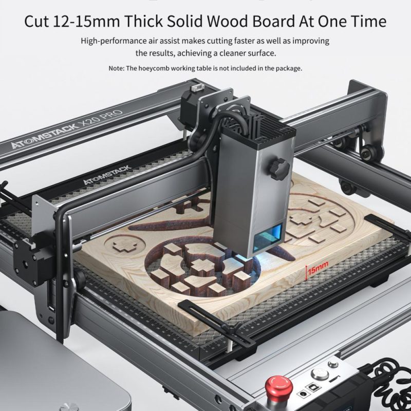 ATOMSTACK X20 Pro 20W Laser Engraver with F2 Honeycomb Working Table and FB2 Foldable Protective Box  |   Laser Equipment Laser Equipment Laser Equipment