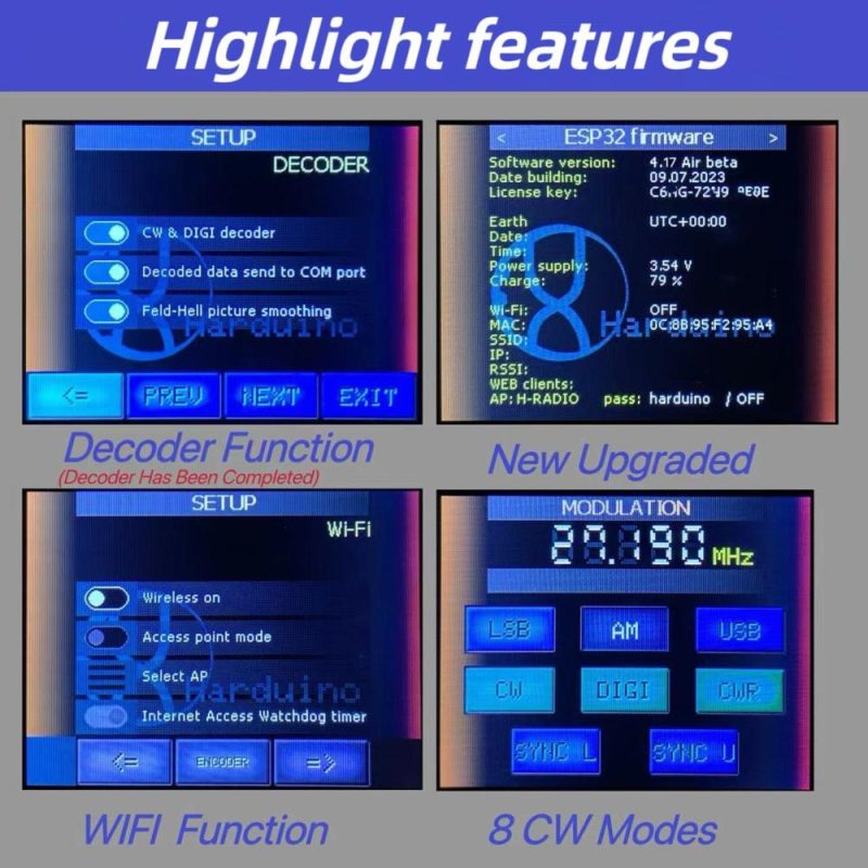 ATS-25MAX Decoder V2 2.4Inch Touching Screen Portable Full Band Radio Receiver with HAM Frequency Modulation Radios Searching CW Decoding WiFi LNA BT Functions  |   Other Instruments Measurement & Analysis Instruments Black