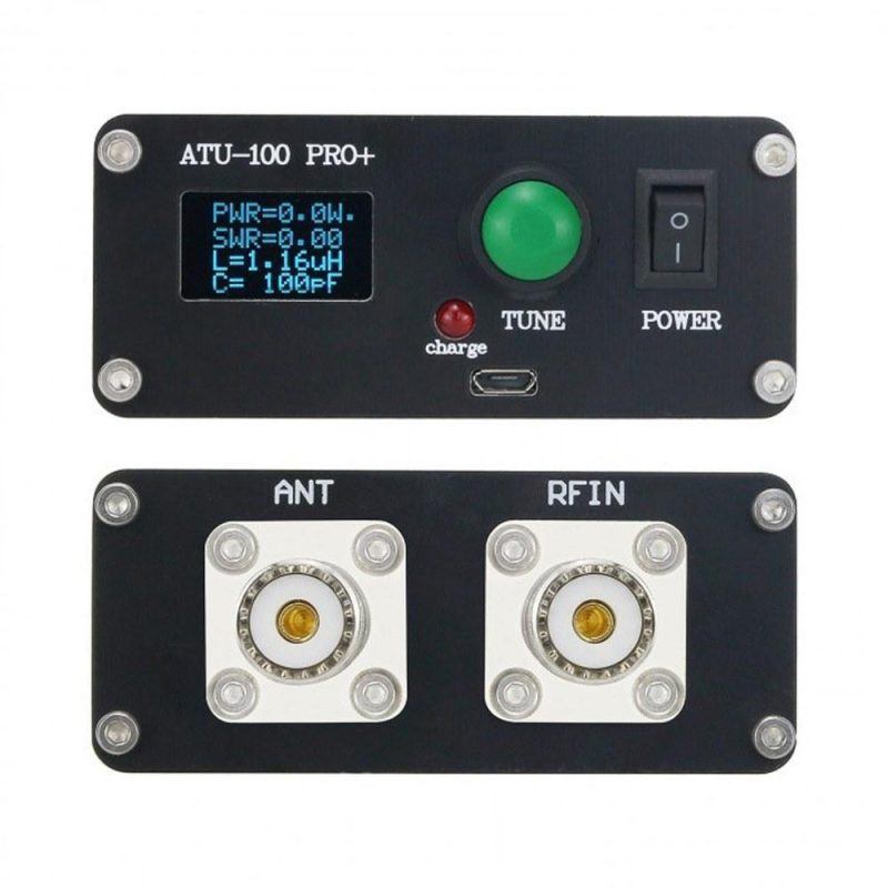 ATU-100 Assembled Automatic Antenna Tuner EXT 1.8-55Mhz 100W Shortwave Portable Metal Material OLED Display Automatic Tuner  |   Other Instruments Measurement & Analysis Instruments Black