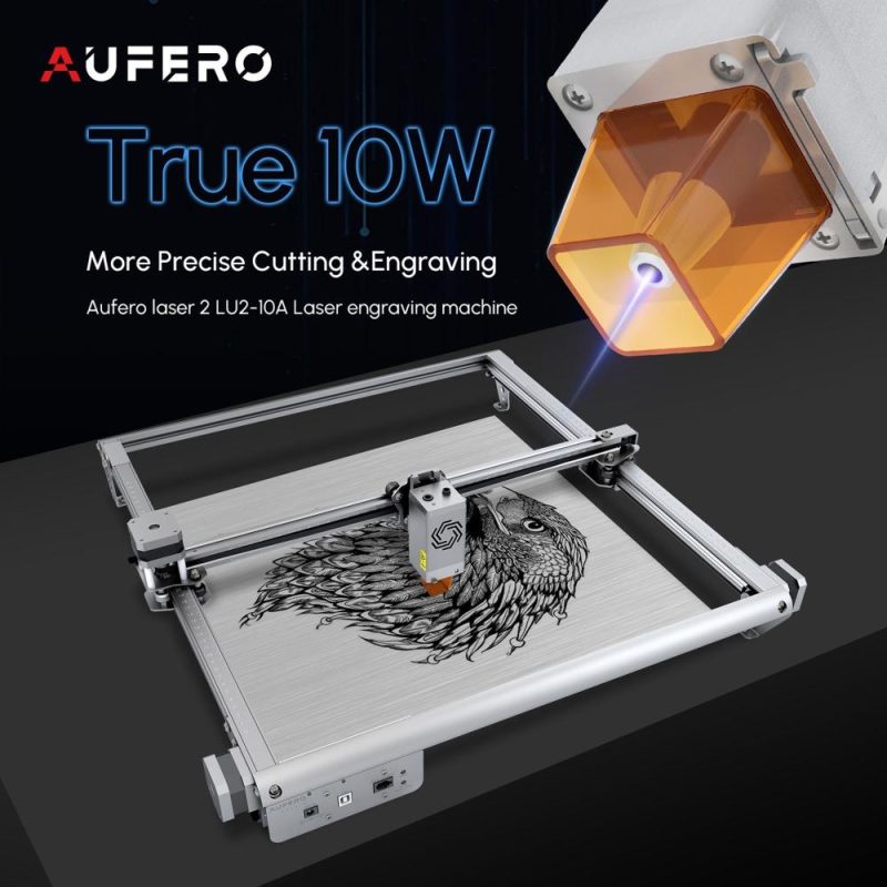 Aufero Laser 2 LU2-10A 10W Laser Engraver with 400x400mm Honeycomb Working Table  |   Laser Equipment Laser Equipment Laser Equipment