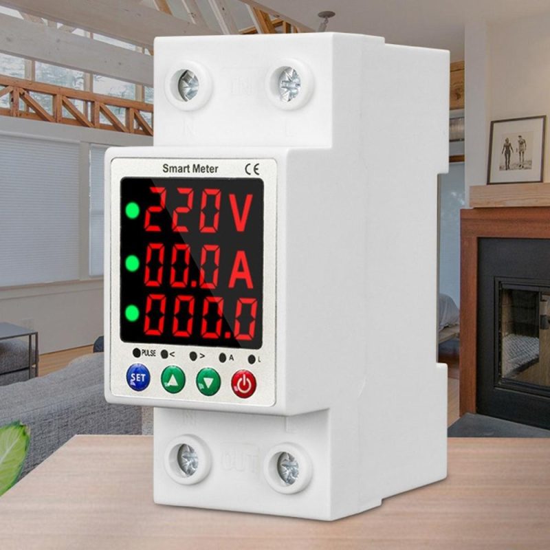 Automatic Reclosure Protector Intelligent Metering Breaker LCD Display Reclosing Switch Overload Overvoltage Undervoltage Current Limiting Protections Circuit Breaker  |   Other Instruments Measurement & Analysis Instruments Other Instruments