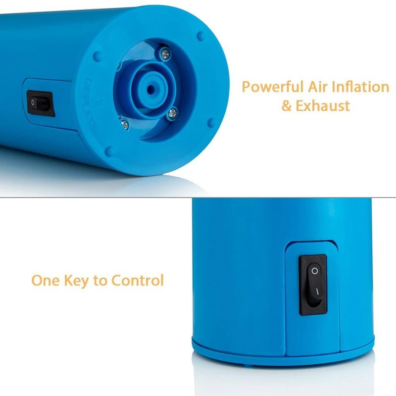 Balloon Pump Electric Air Pump Portable Balloon Inflators Machine with 2pcs Nozzles for Christmas Birthday Party Decoration Blue  |   Electrical Equipment & Supplies Electrical Equipment & Supplies Blue