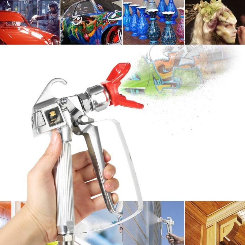 Brand New 3600PSI High Pressure Airless Paint Spray Gun With 517 Spray Tip & Nozzle Guard for Graco Wagner Titan Pump   Sprayer And Airless Spraying Machine  |   Others Hardware & Gadgets Others