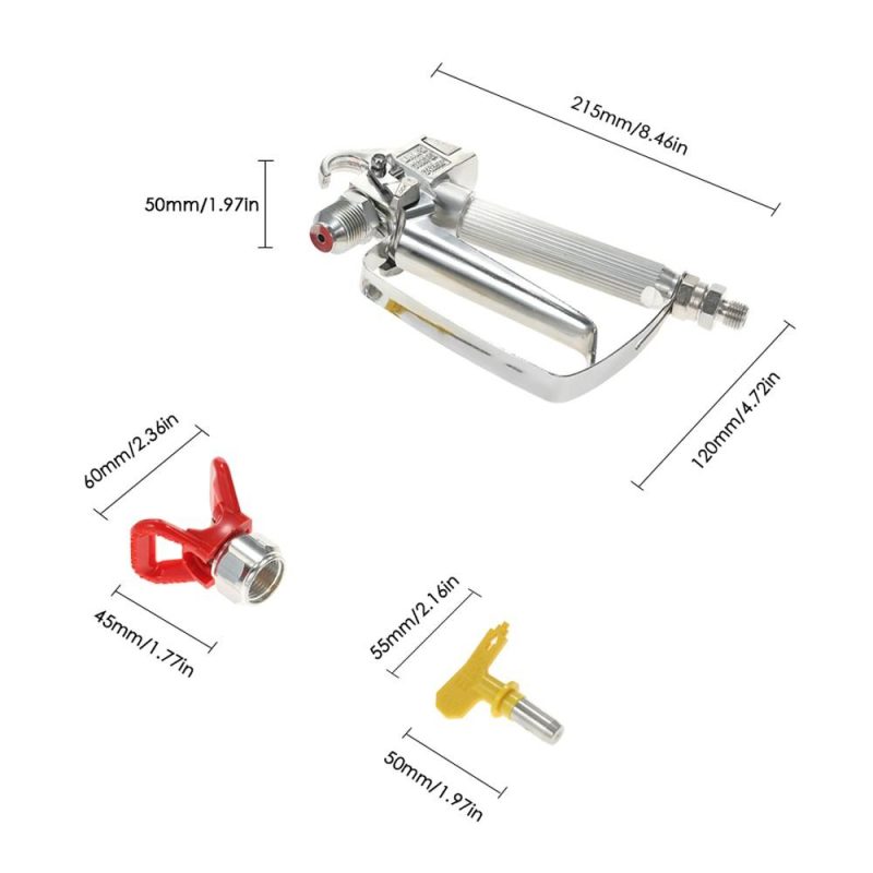 Brand New 3600PSI High Pressure Airless Paint Spray Gun With 517 Spray Tip & Nozzle Guard for Graco Wagner Titan Pump   Sprayer And Airless Spraying Machine  |   Others Hardware & Gadgets Others