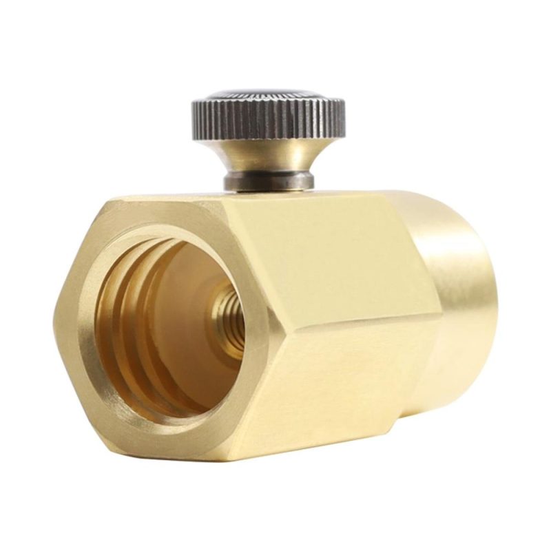 Brass Household Soda Bottle Adapter CO2 Cylinder Refill Adapter CO2 Fill Valve Connector Refill BottleTR21-4 to W21.8  |   Others Hardware & Gadgets Others