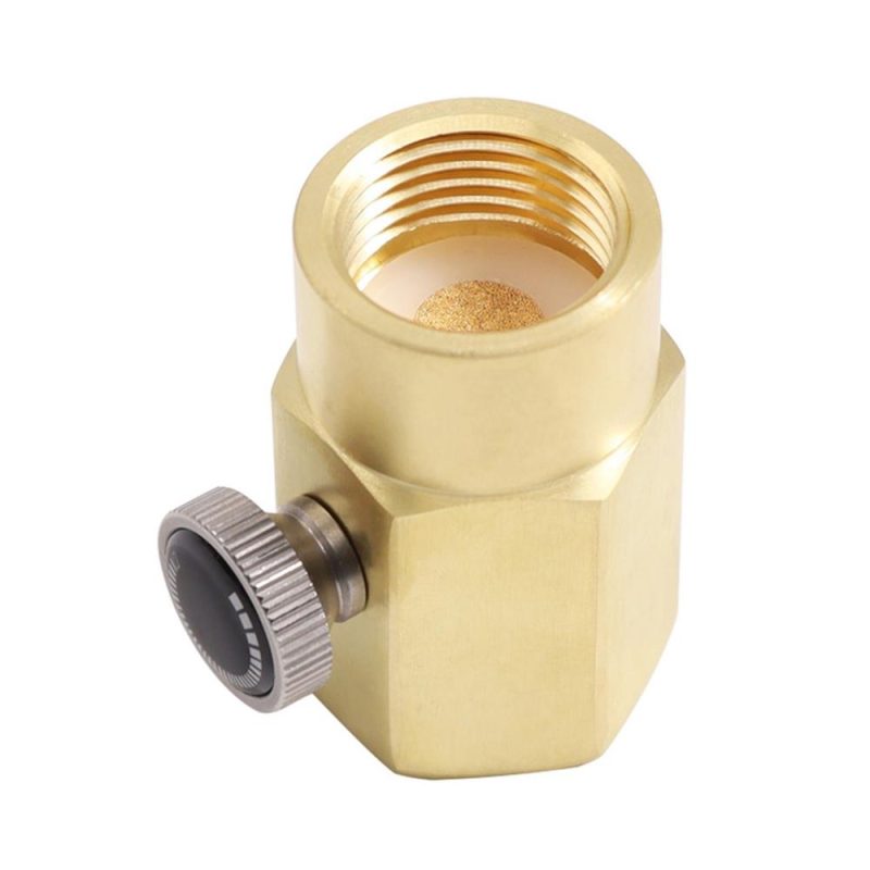 Brass Household Soda Bottle Adapter CO2 Cylinder Refill Adapter CO2 Fill Valve Connector Refill BottleTR21-4 to W21.8  |   Others Hardware & Gadgets Others