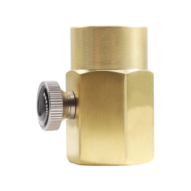 Brass Household Soda Bottle Adapter CO2 Cylinder Refill Adapter CO2 Fill Valve Connector Refill BottleTR21-4 to W21.8  |   Others Hardware & Gadgets Others