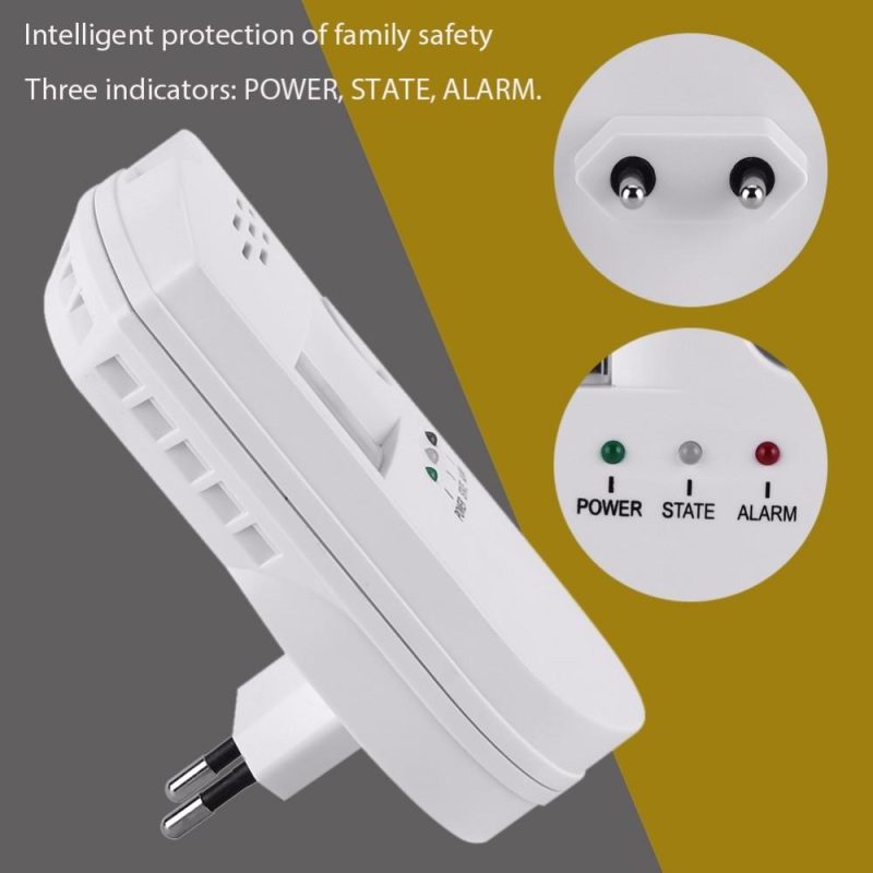 BRJ-502D Plug-in Digital Natural Gas Detector High Sensitive Home Gas Alarm Combustible Gas Leak Monitor for Home Kitchen  |   Gas detection equipment Gas detection equipment Gas detection equipment