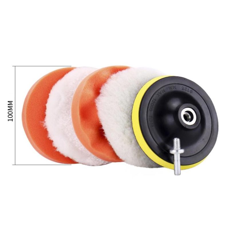 Car Foam Drill Buffing Pad Polishing Pad Kit 6 Pcs 4 Inch Car Buffer Polishing Kits Sponge and Wool Polishing Pads Set  |   Power Tool Parts Power & Electrical Tools Power Tool Parts