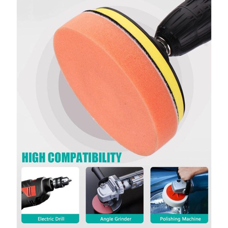 Car Foam Drill Buffing Pad Polishing Pad Kit 6 Pcs 4 Inch Car Buffer Polishing Kits Sponge and Wool Polishing Pads Set  |   Power Tool Parts Power & Electrical Tools Power Tool Parts