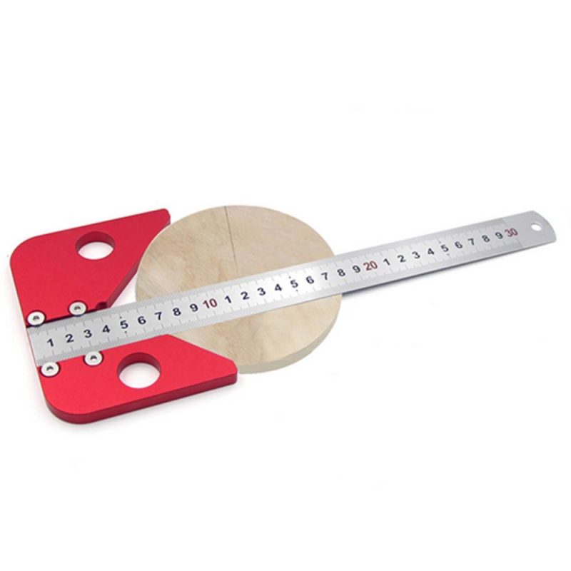 Center Scribe Center Finder Measuring Tool Woodworking Line Caliber Gauge 45/90 Degree Right Angle Line Gauge Carpenter Ruler  |   Hardware & Accessories Hardware & Accessories Hardware & Accessories