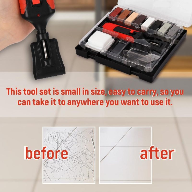 Ceramic Tile Repairing Tool Set Multifunction DIY Repairing Tool Set Household Home Tools Convenient  Labor Saving Time Saving Scratch Repairing Crack Fill Tile Surface Repairing Tool  |   Electrical Equipment & Supplies Electrical Equipment & Supplies