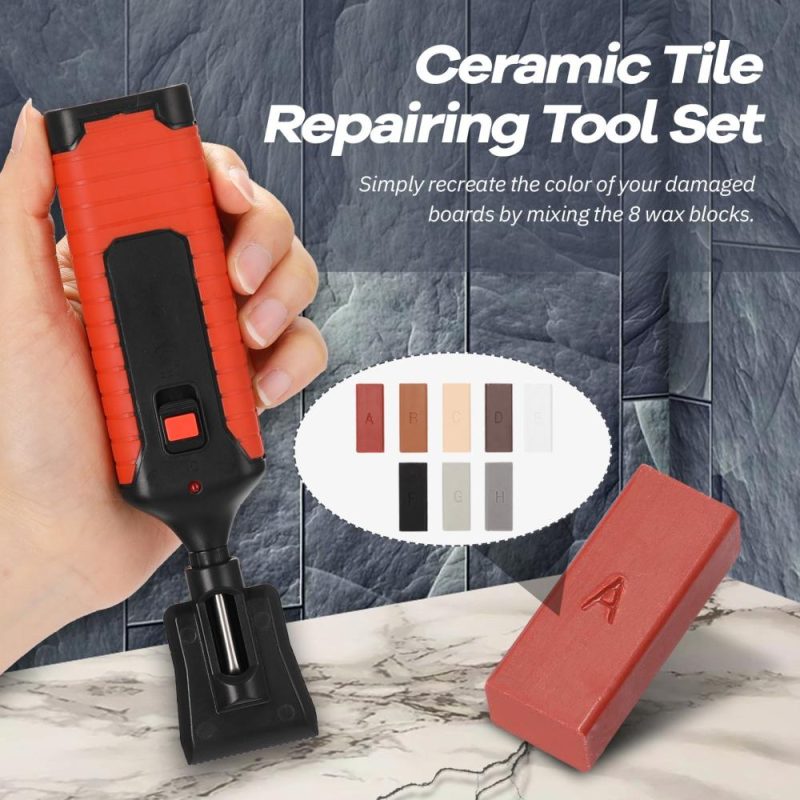 Ceramic Tile Repairing Tool Set Multifunction DIY Repairing Tool Set Household Home Tools Convenient  Labor Saving Time Saving Scratch Repairing Crack Fill Tile Surface Repairing Tool  |   Electrical Equipment & Supplies Electrical Equipment & Supplies