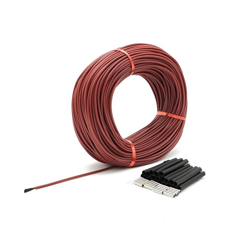 φ3mm 12K 33Ω Carbon Fibre Heating Wire 200℃ High Temperature Far Infrared Silicon Rubber Warm Floor Heating Cable  |   Electrical Equipment & Supplies Electrical Equipment & Supplies Electrical Equipment & Supplies