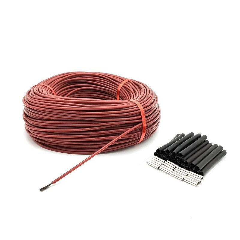 φ3mm 12K 33Ω Carbon Fibre Heating Wire 200℃ High Temperature Far Infrared Silicon Rubber Warm Floor Heating Cable  |   Electrical Equipment & Supplies Electrical Equipment & Supplies Electrical Equipment & Supplies