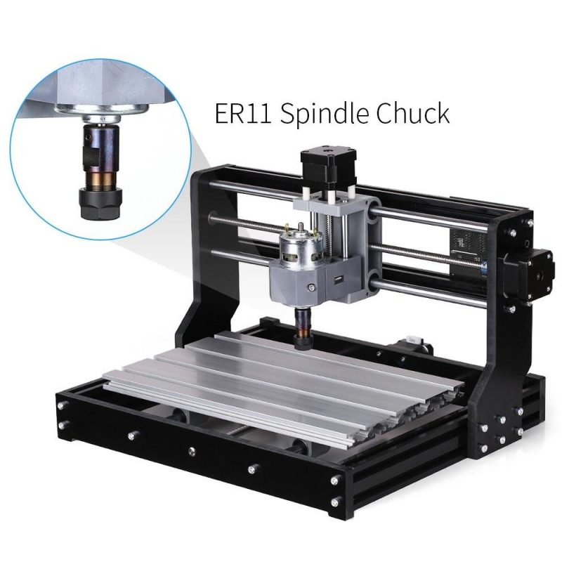 CNC3018 PRO DIY CNC Router Kit Mini Engraving Machine GRBL Control 3 Axis with ER11 Collet XYZ  |   Others Others Black/Silver