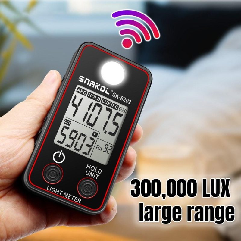 Color Temperature Tester High Precise Illuminance Meter 0.5-300000LUX LED Illumination Test Meter Photographic Luminance Measuring Device  |   Temperature & Humidity Measurements Measurement & Analysis Instruments Temperature & Humidity Measurements