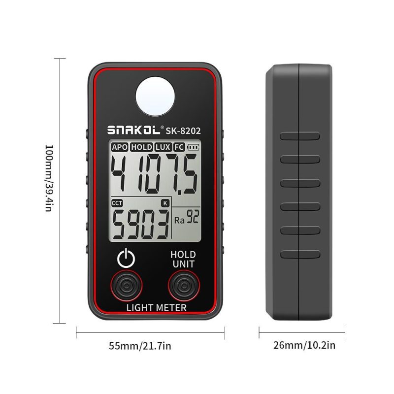 Color Temperature Tester High Precise Illuminance Meter 0.5-300000LUX LED Illumination Test Meter Photographic Luminance Measuring Device  |   Temperature & Humidity Measurements Measurement & Analysis Instruments Temperature & Humidity Measurements