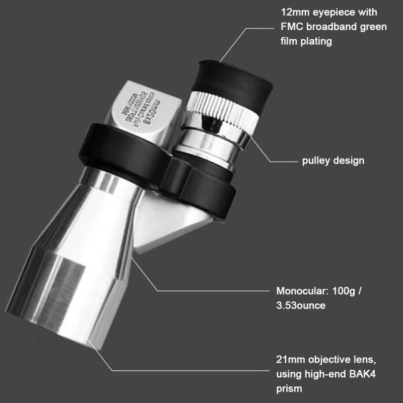 Compact Monocular Telescopes Portable Handheld Monocular for Bird Watching Fishing Travelling Sightseeing  |   Microscopes & Endoscope Measurement & Analysis Instruments Microscopes & Endoscope