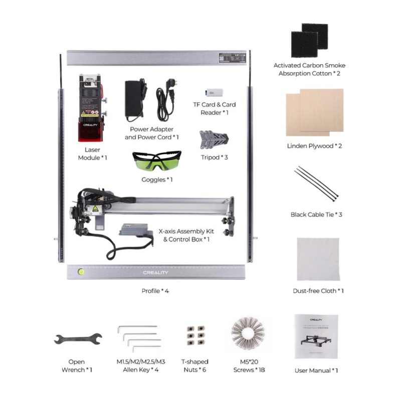 Creality CR-Laser Falcon 10W Laser Engraver 10000mm/min Engraving Speed  |   Laser Equipment Laser Equipment Laser Equipment