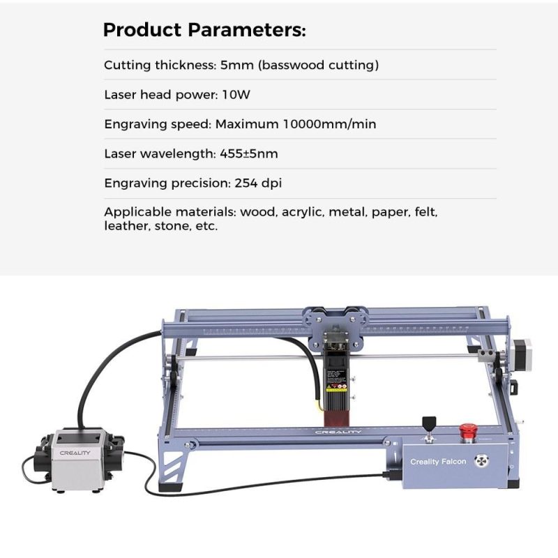 Creality Falcon Pro 10W Laser Engraver 10000mm/min High Speed  |   Laser Equipment Laser Equipment Laser Equipment