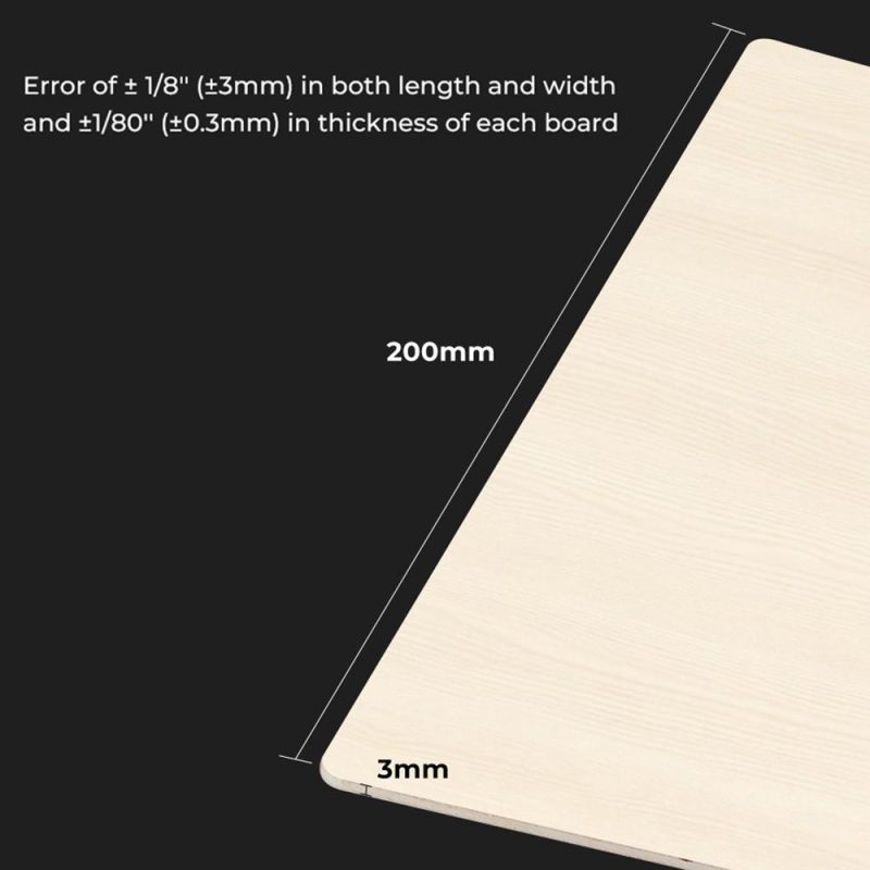 Creality Laser 10pcs Module Basswood Plywood Sheets 8x8x1/8inch Wood Pieces Materials Suitable for laser Engraving and Carving DIY Projects Home Decoration  |   Laser Equipment Laser Equipment Laser Equipment