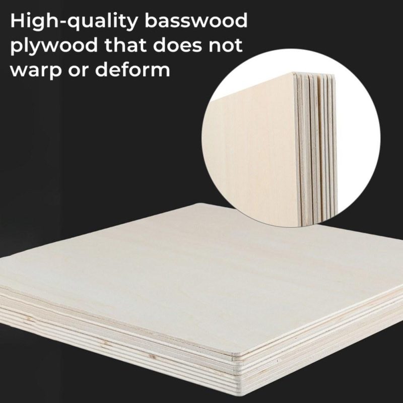 Creality Laser 10pcs Module Basswood Plywood Sheets 8x8x1/8inch Wood Pieces Materials Suitable for laser Engraving and Carving DIY Projects Home Decoration  |   Laser Equipment Laser Equipment Laser Equipment