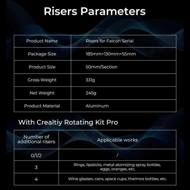 Creality Rotary Kit Pro 3-in-1 Jaw Rotary Roller with 12pcs Risers  |   Laser Equipment Laser Equipment Laser Equipment