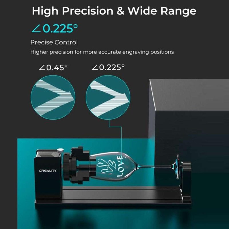 Creality Rotary Kit Pro 3-in-1 Jaw Rotary Roller with 12pcs Risers  |   Laser Equipment Laser Equipment Laser Equipment