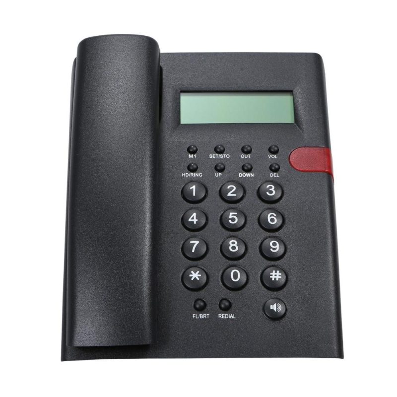 Desktop Battery-free Landline Telephone with Caller Identification Adjustable LCD Screen Brightness Black(US Telephone Line)  |   Others Hardware & Gadgets Others