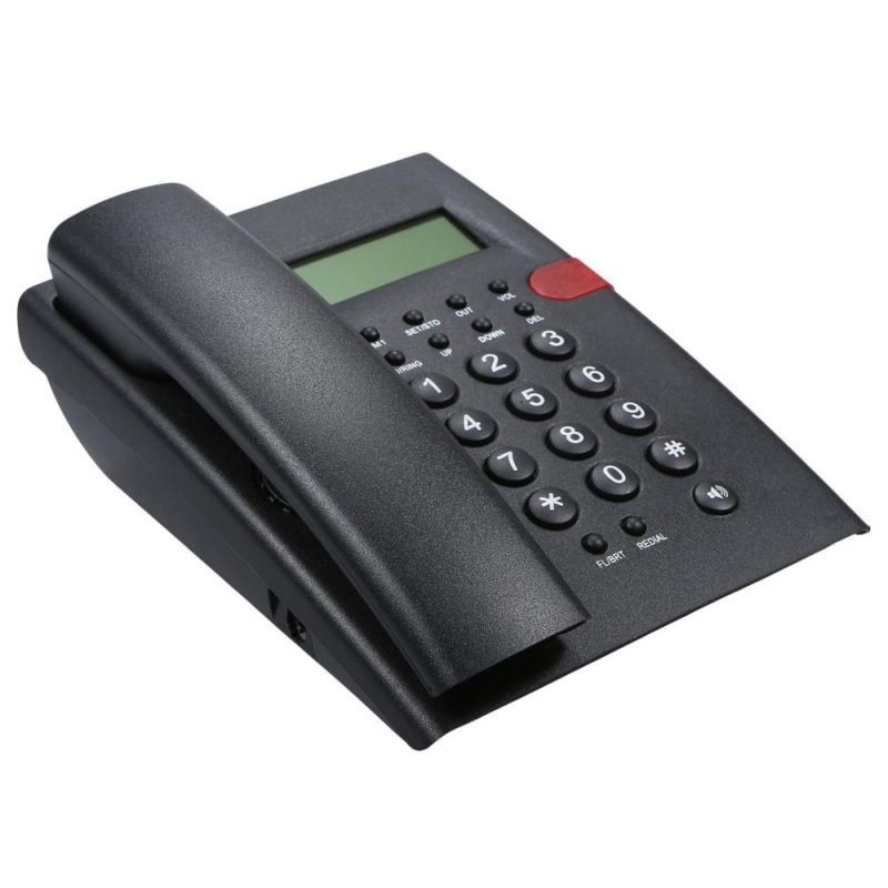 Desktop Battery-free Landline Telephone with Caller Identification Adjustable LCD Screen Brightness Black(US Telephone Line)  |   Others Hardware & Gadgets Others