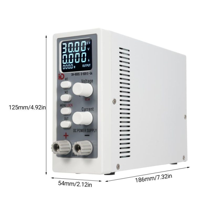 DH-6005 Programmable Variable Regulated DC Power Supply 0-60V 0-5A 4-Digital LED Display Precision Adjustable Regulated Switching Power Supply with Encoder knob Adjustment  |   Other Instruments Measurement & Analysis Instruments Other Instruments